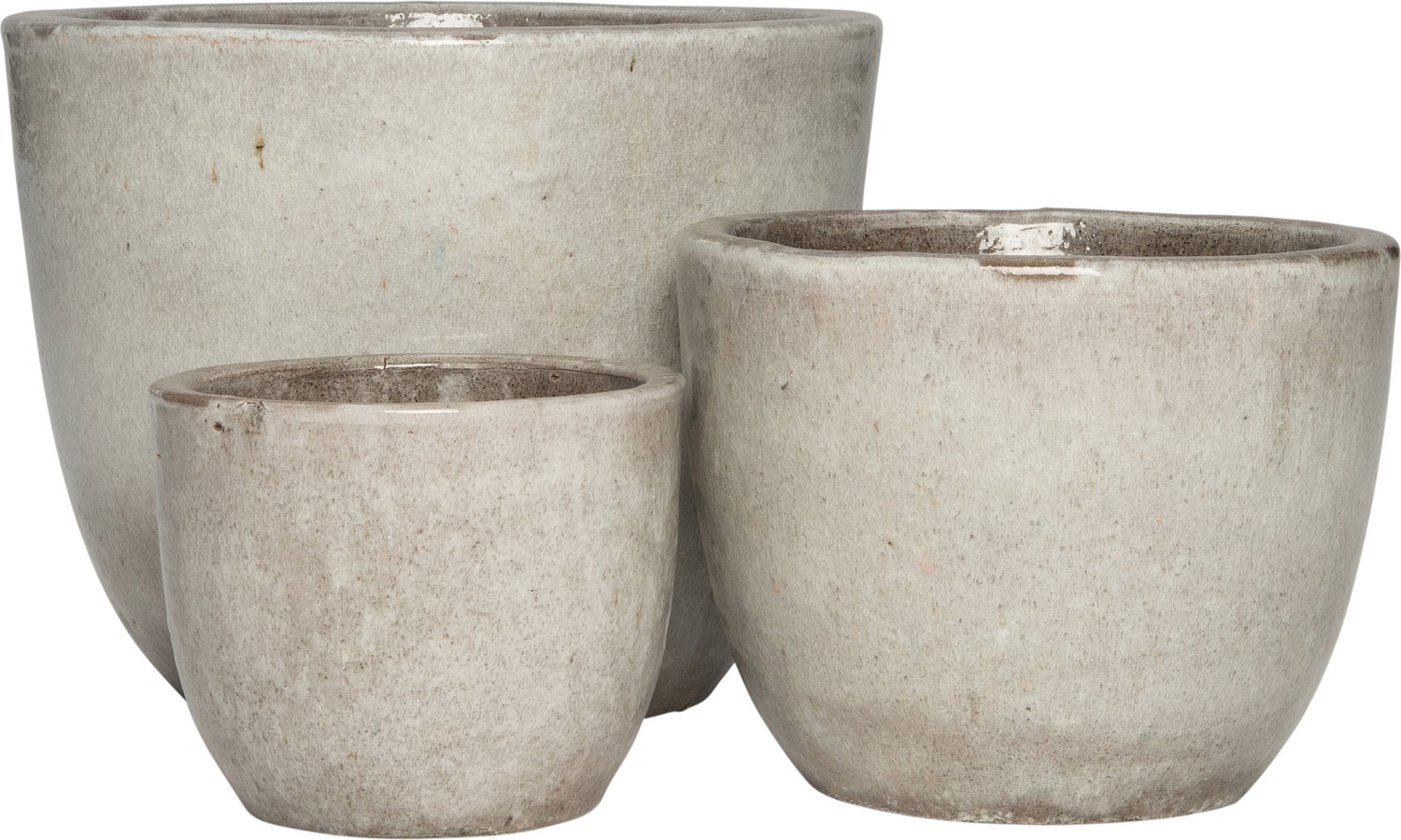 Intratuin bloempot eivorm grijs D 30,5 H 24,5 cm