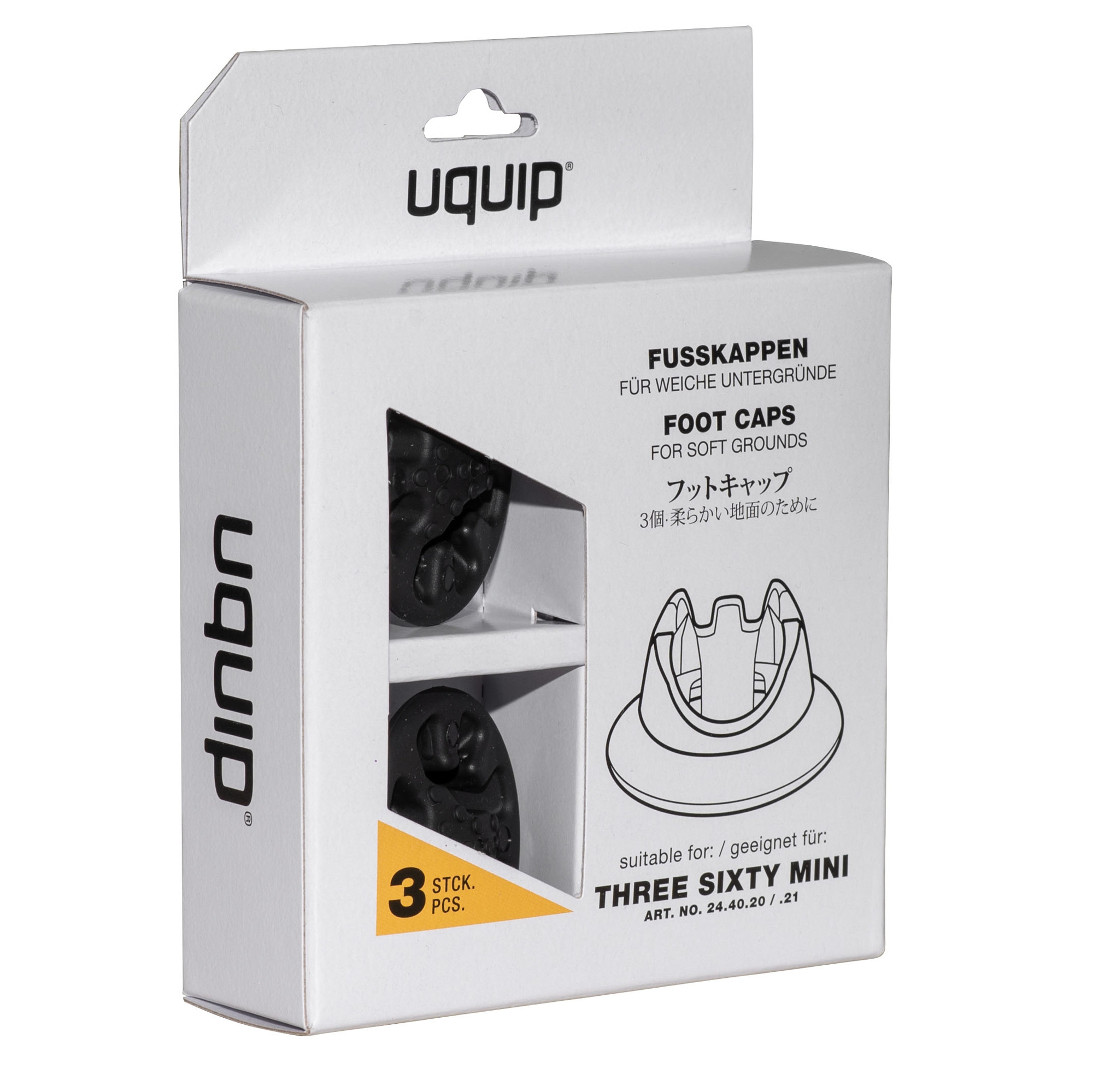 Uquip Muddy S (3 pcs) Fußkappen für Uquip Three Sixty Mini