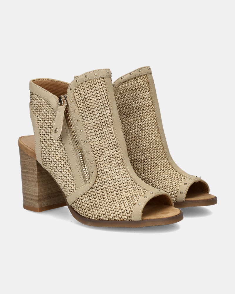 Mustang Enkellaarsjes  - beige