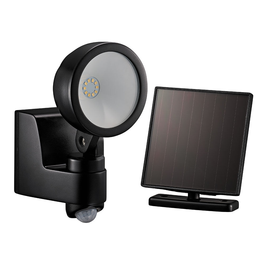 Projecteur LED solaire détecteur de mouvement 1 spot rond