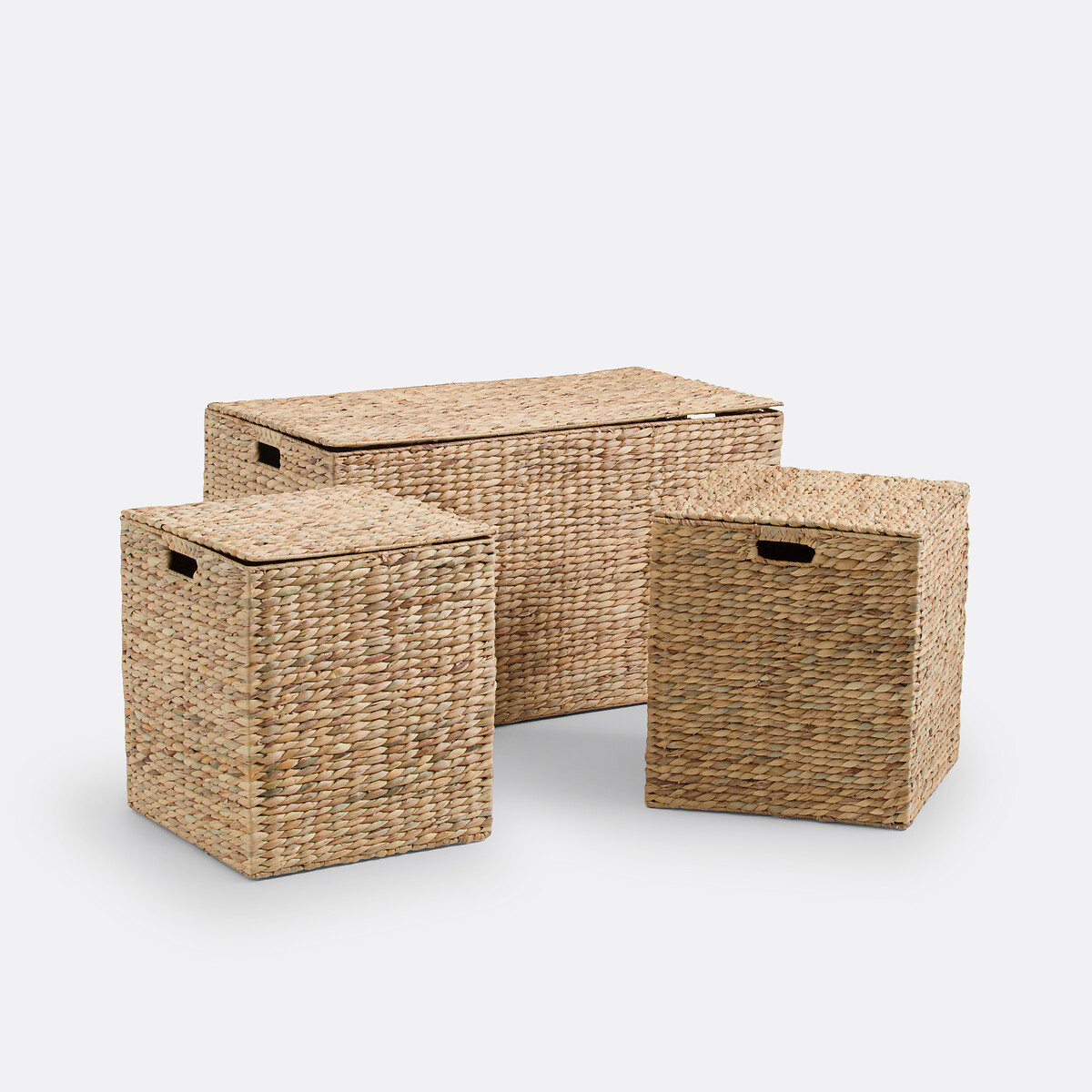 LA REDOUTE INTERIEURS<br>Conjunto de 3 malas em jacinto-d'água, 86 cm de comprimento, Semra