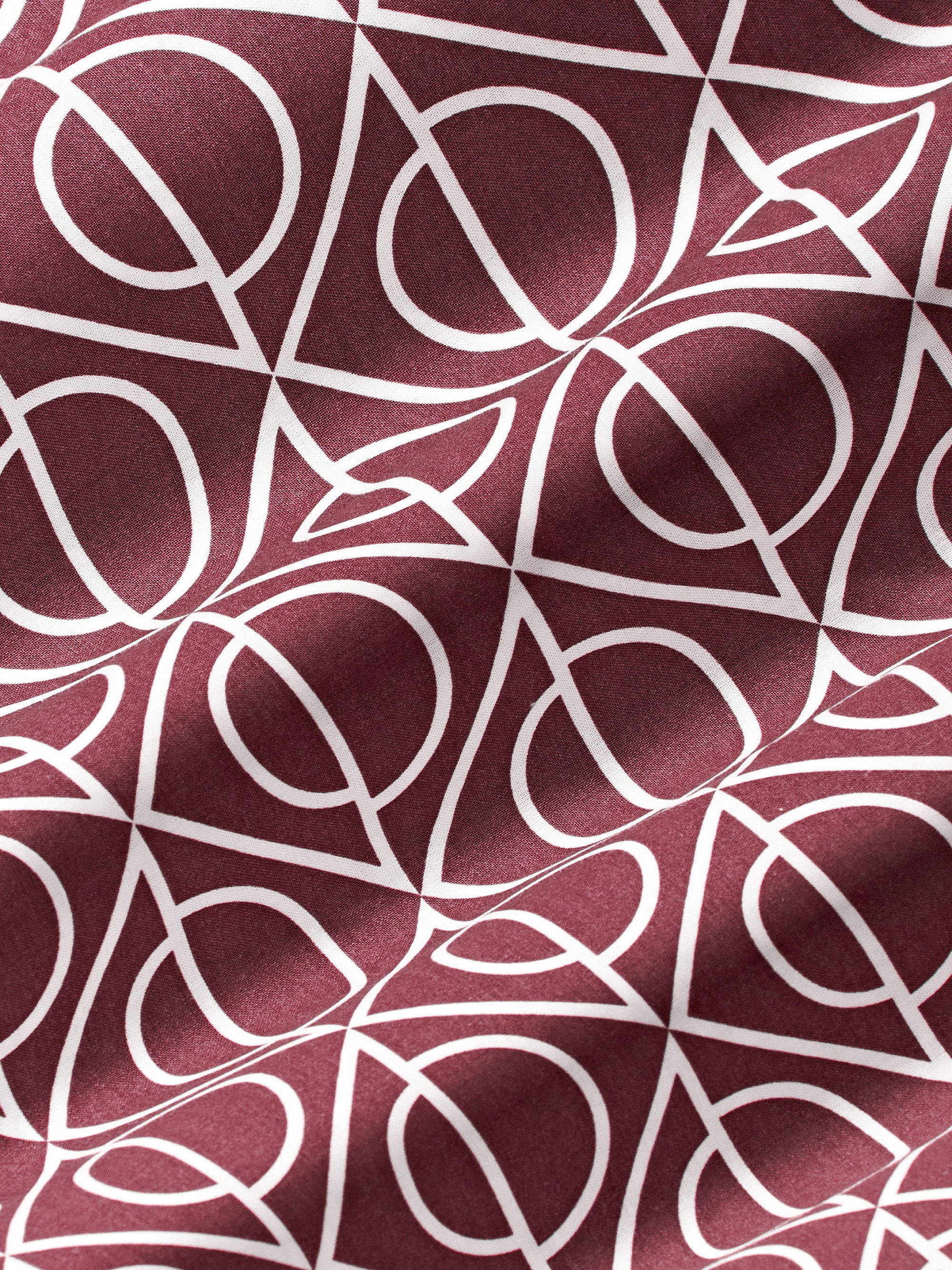 Katoenen dekbedovertrek Jella met geometrische print