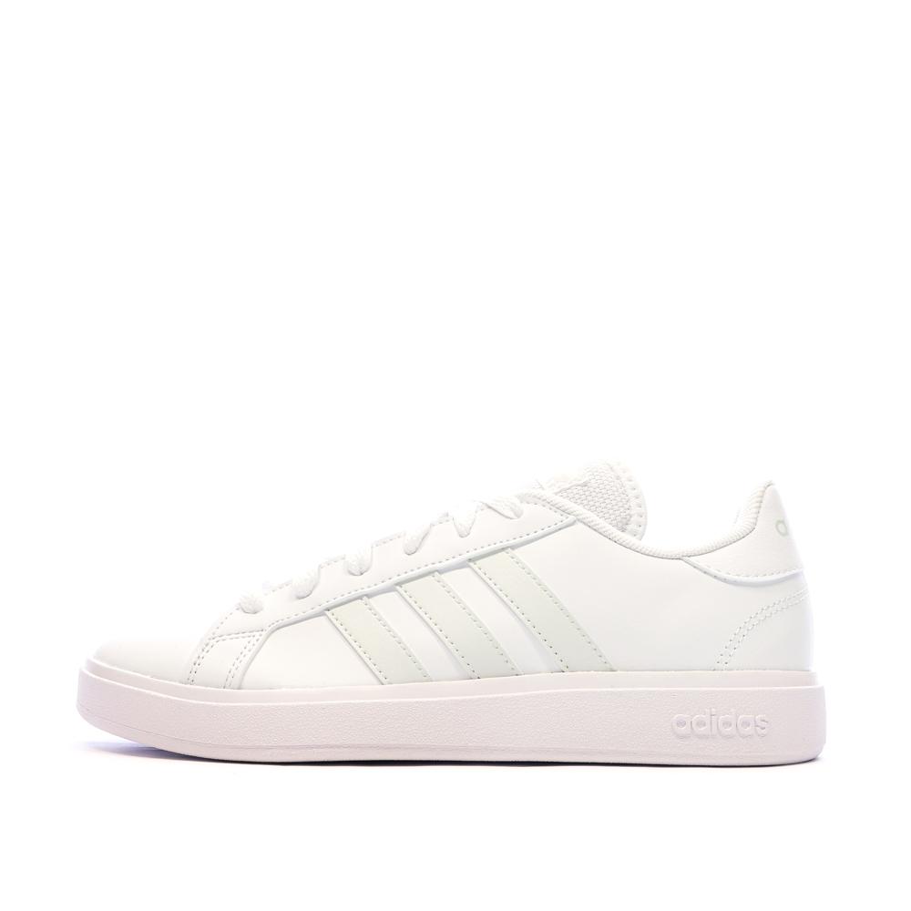 Adidas Baskets Blanc/Vert Femme Adidas Grand Court Base 2.0