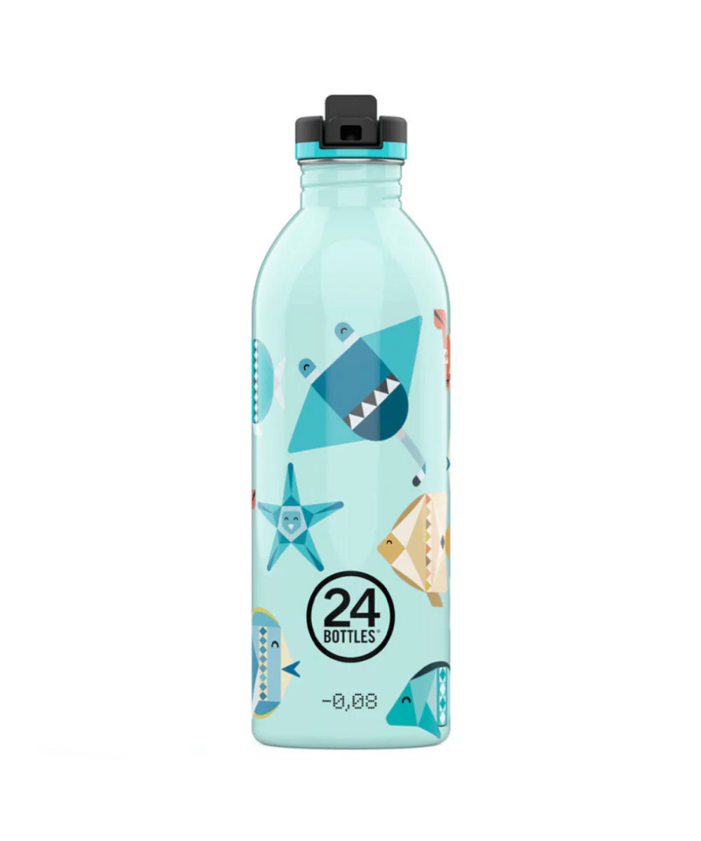 24Bottles  Sports Lid Urban flaske, Lagoon Blue - 500 ml.