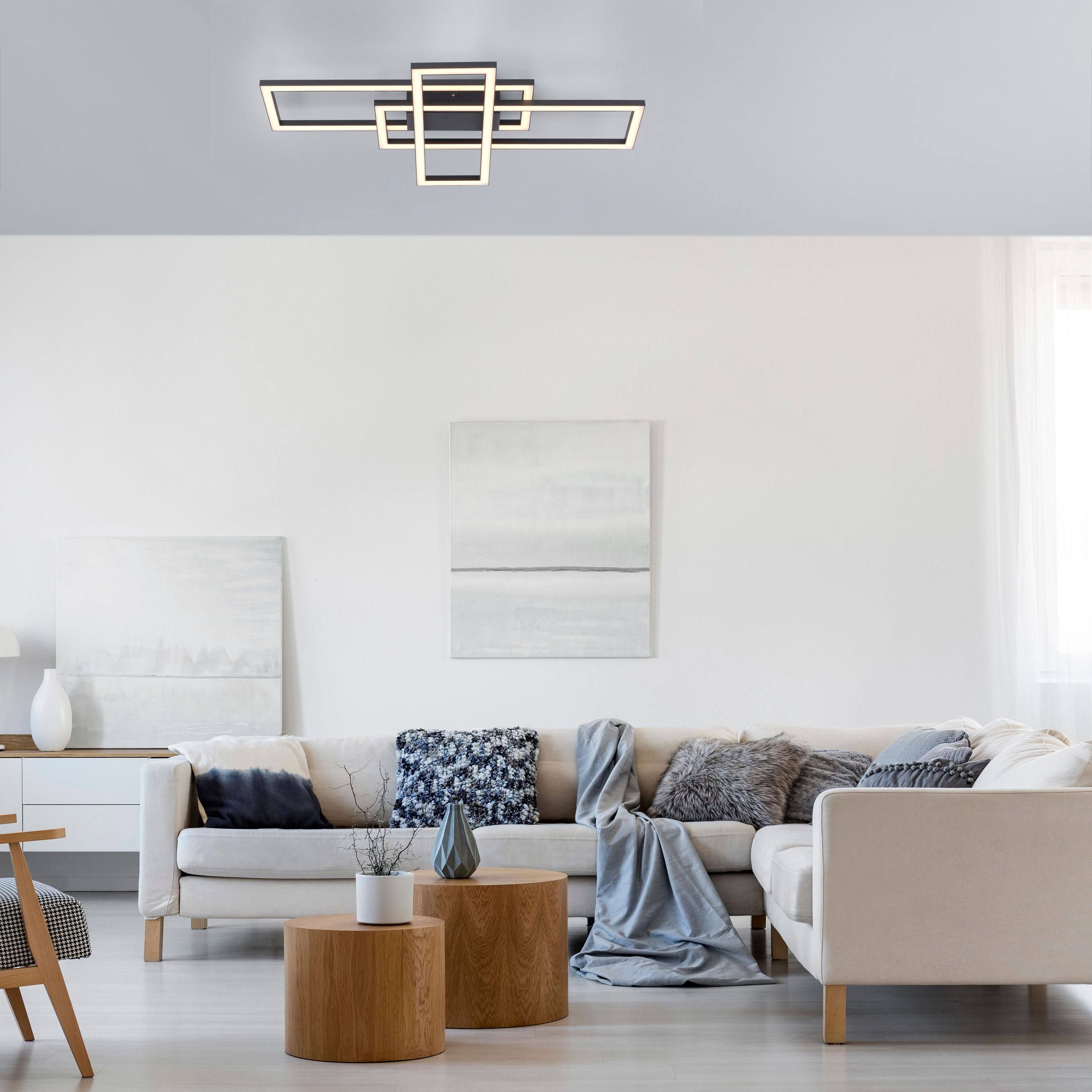 just light LED-Deckenleuchte Iven schwarz