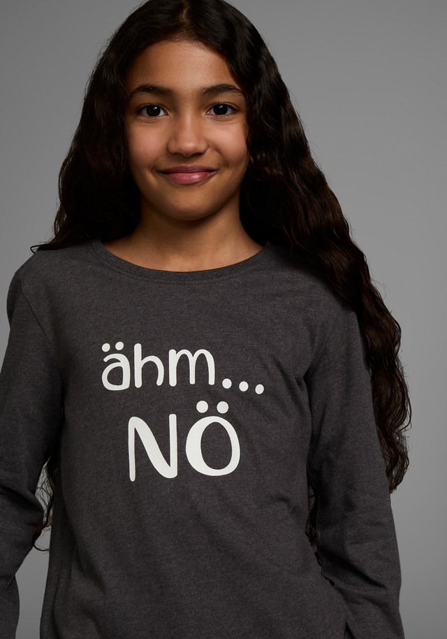 KIDSWORLD Langarmshirt »ähm ...NÖ«, Langarm,  taillierter Schnitt,  mit Statements und Sprüchen
