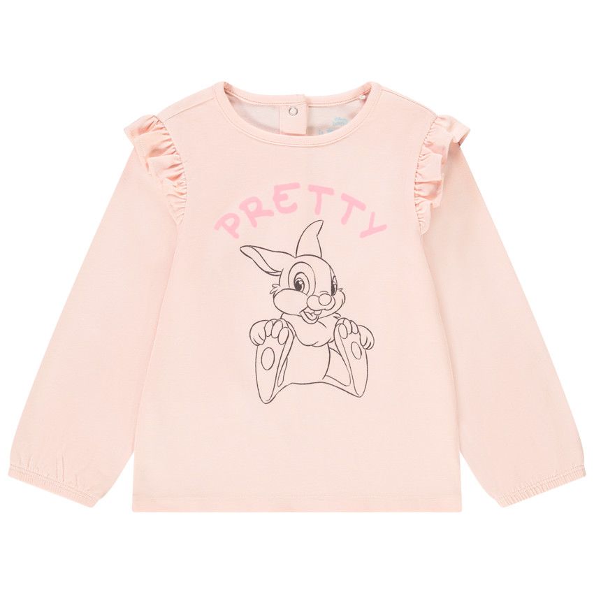 T-shirt manches longues print Panpan Disney pour bébé fille - Rose