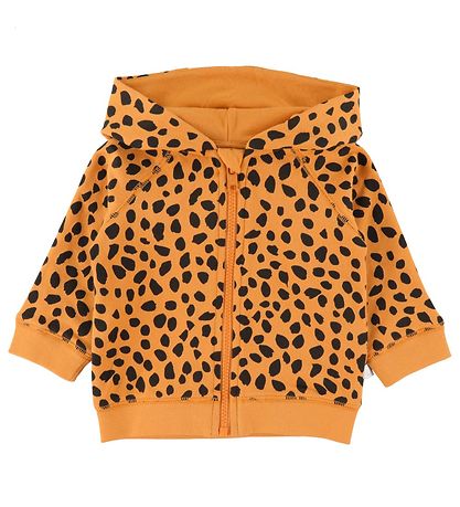 Stella McCartney Kids Kapuzenjacke - Orange m. Leopardprint