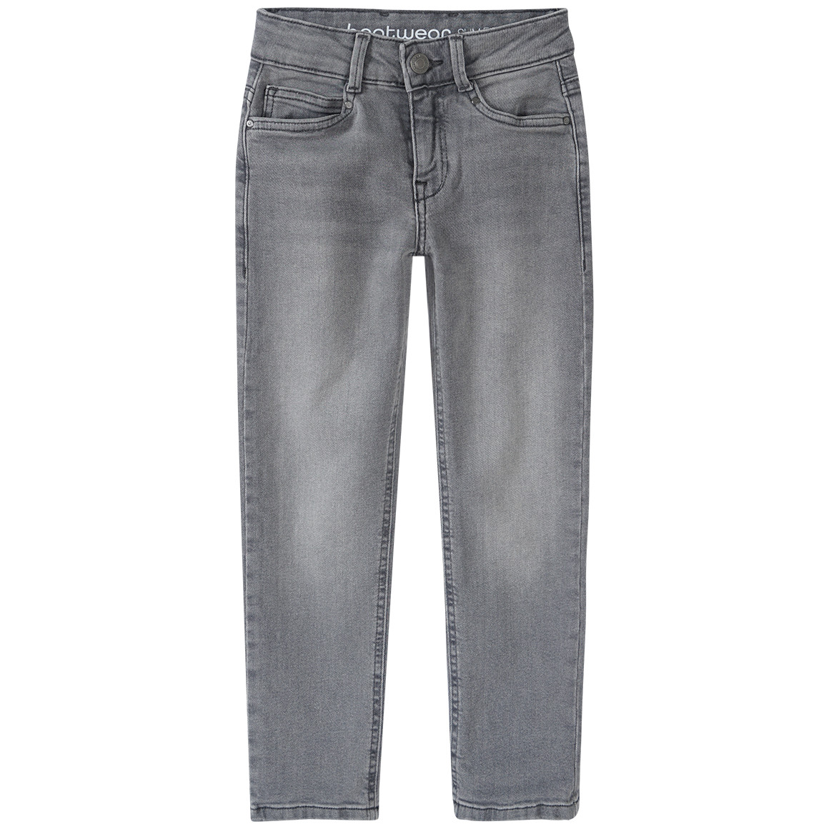 Beatwear Jungen Slim-Jeans mit verstellbarem Bund grau