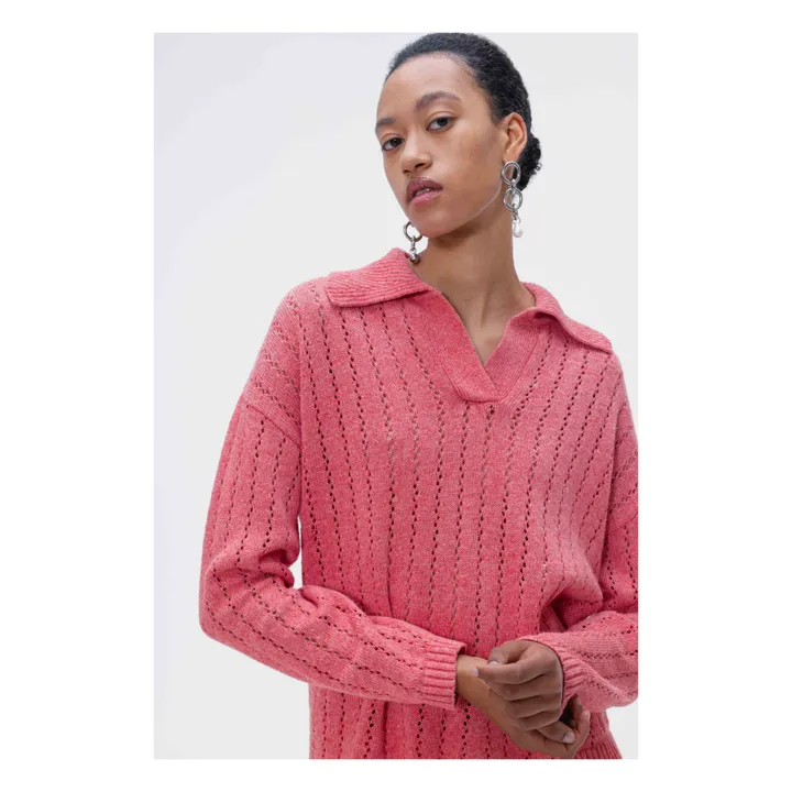 Our Sister Pull Polo Percy Lin et Coton | Rouge
