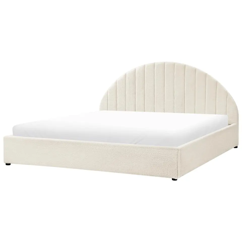 CHADENET - Tweepersoonsbed - Gebroken wit - 180 x 200 cm - Bouclé