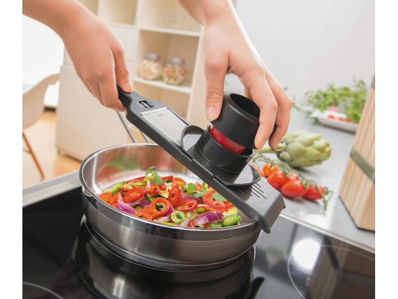 GEFU Mandoline Violi Schwarz/Silber V-Hobel