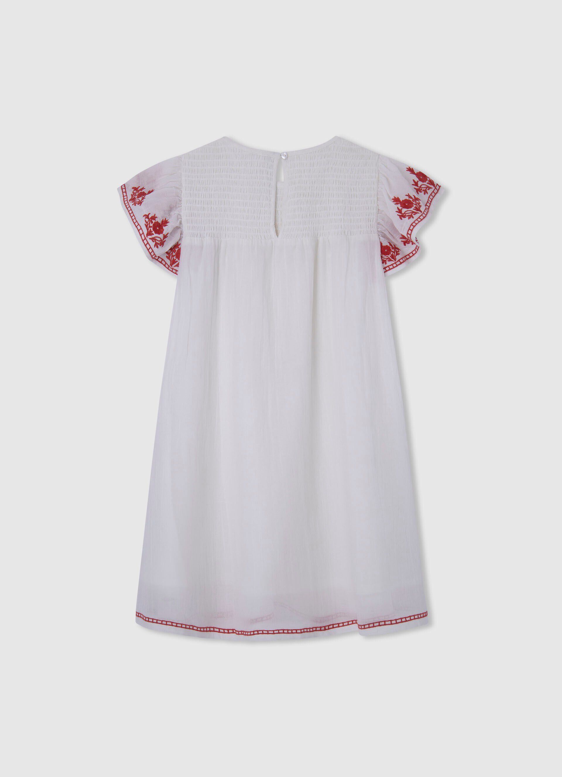 VESTIDO COM CORTE ROMÂNTICO - branco