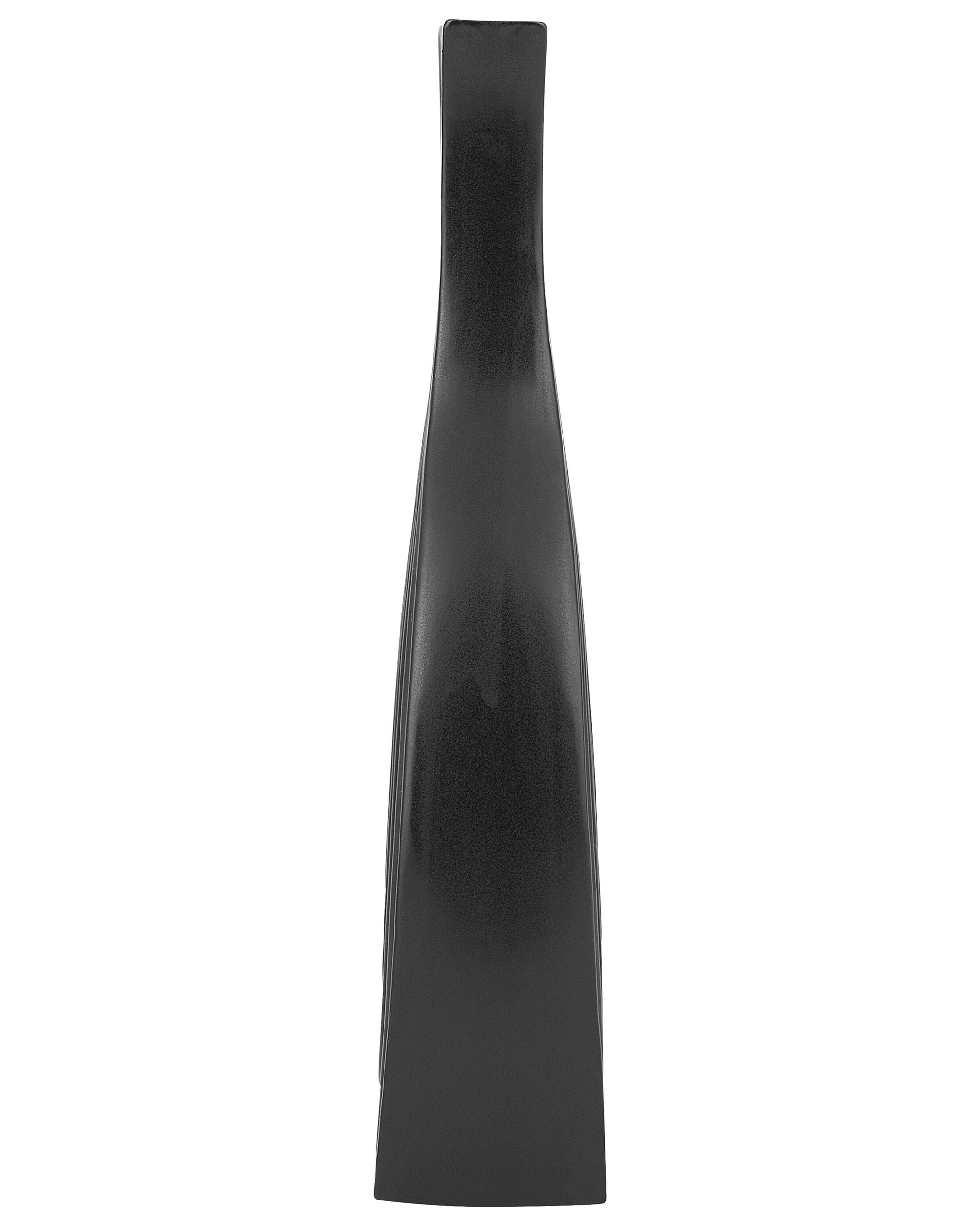 Decoratieve vaas THAPSUS Keramiek 39 cm Zwart
