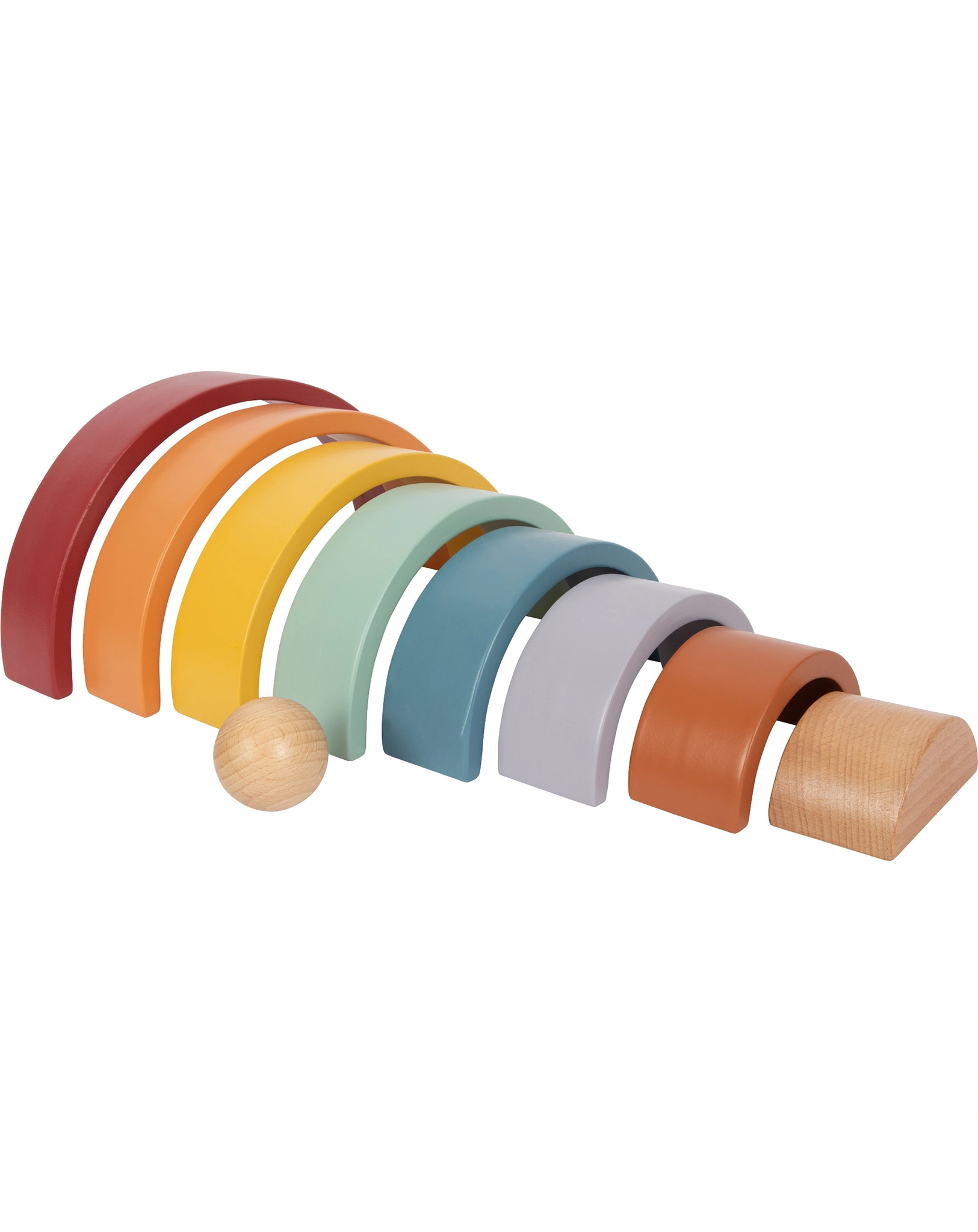 Holzbausteine REGENBOGEN SAFARI 9-teilig