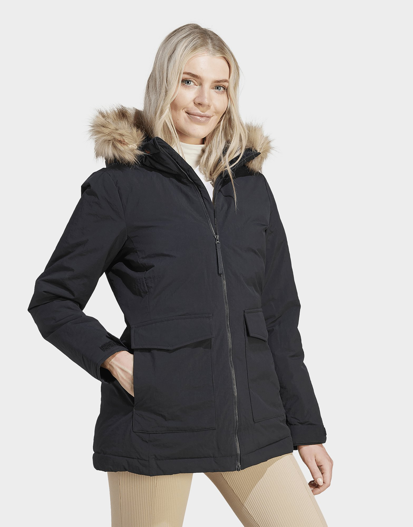 adidas Parka à capuche fourrure