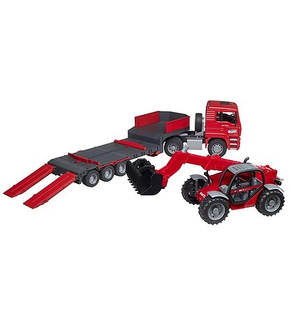 Bruder Lastbil - MAN TGA m. Manitou Teleskopl?sser - 02774