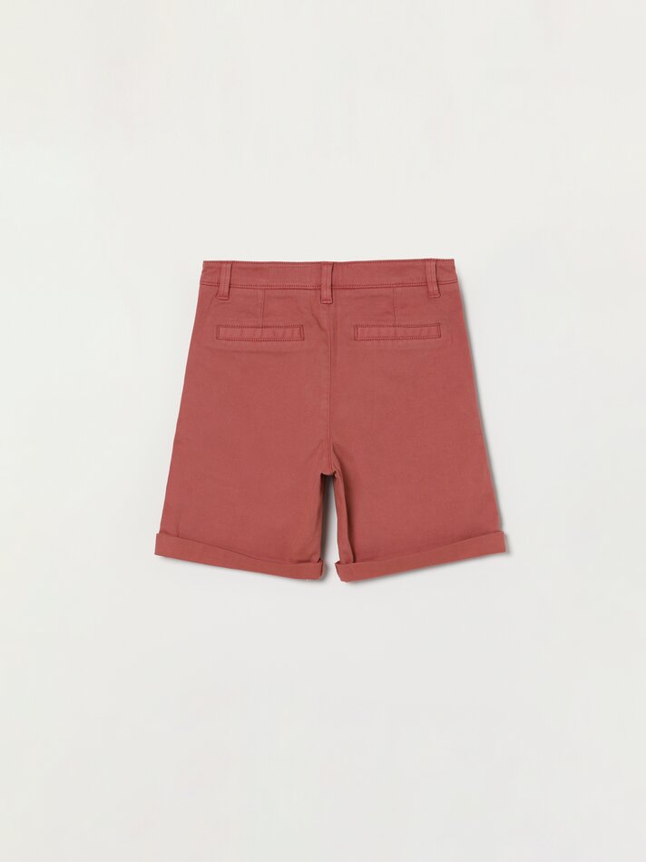 Bermuda chino stretch - Vermelho lavado