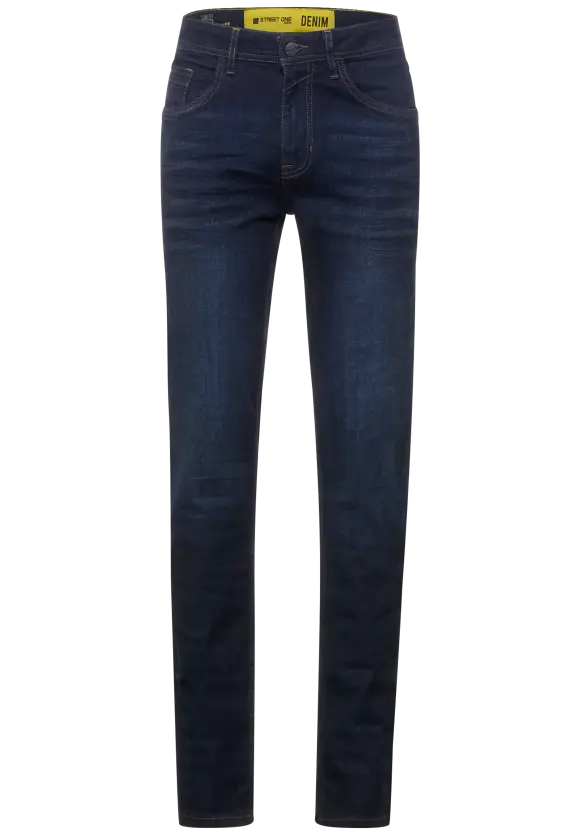 Slim Fit Jeans - indigo blue stone wash