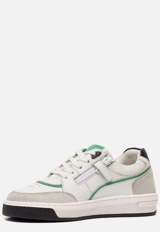 Muyters Retro Sneakers wit Leer