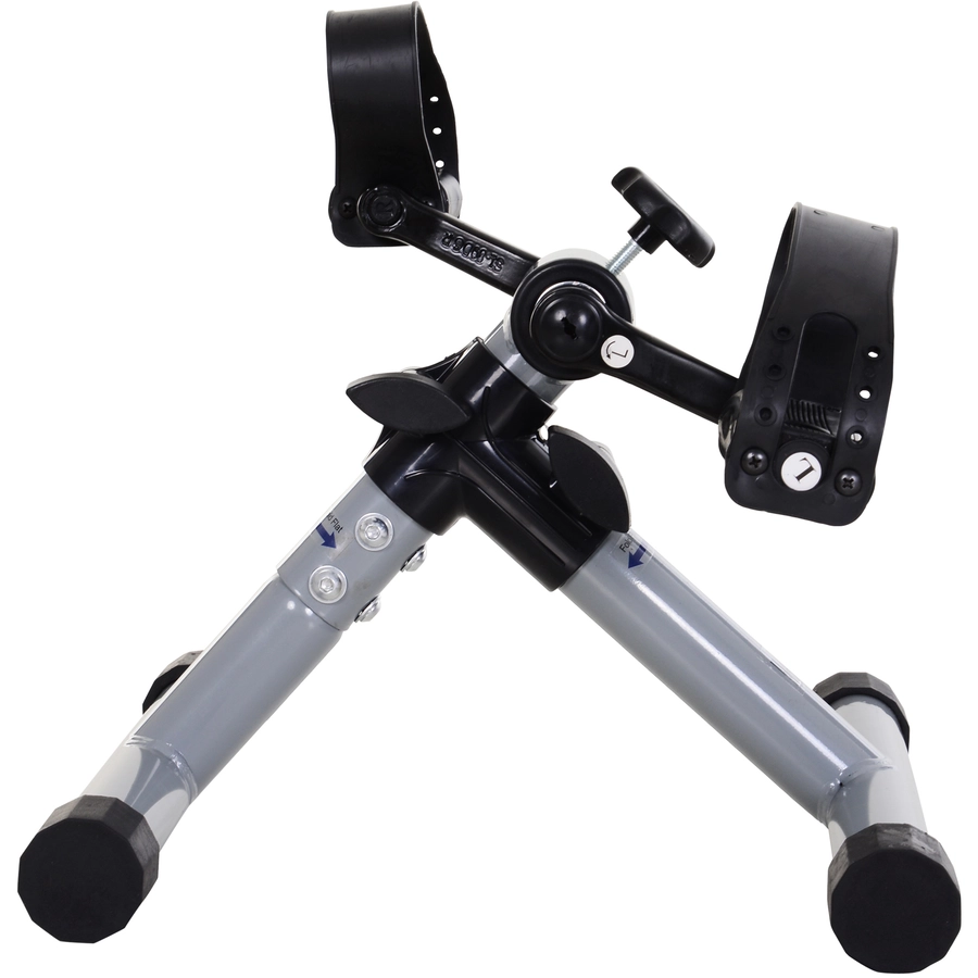 HOMCOM Mini-Heimtrainer faltbar und stufenloser Widerstand silbergrau