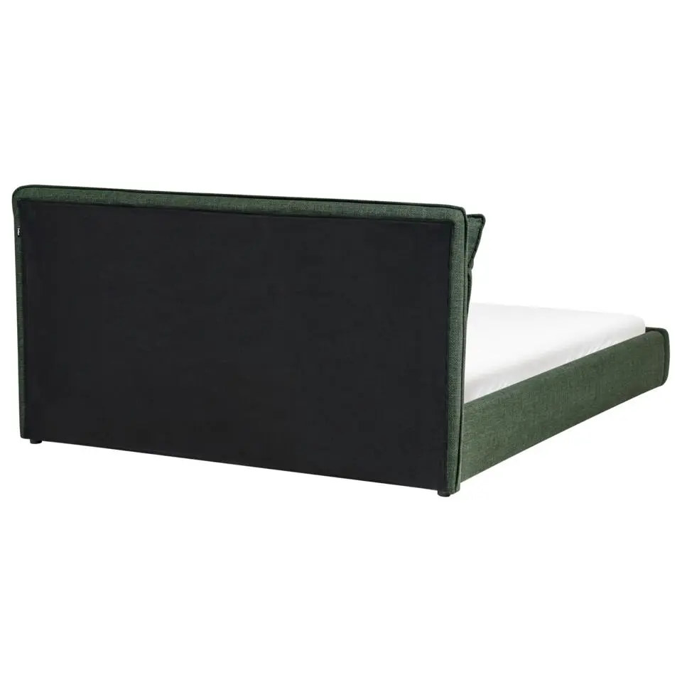 BAJONNA - Tweepersoonsbed - Donkergroen - 160 x 200 cm - Polyester
