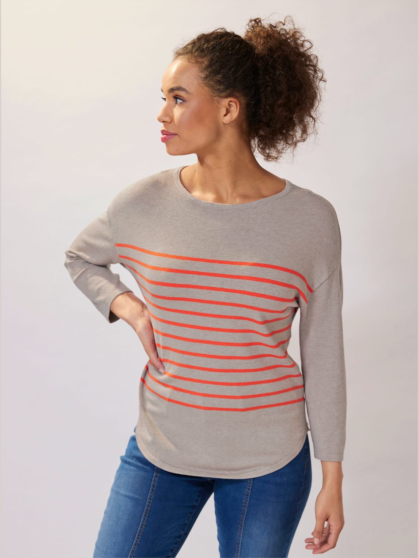 Pull rayures fines
