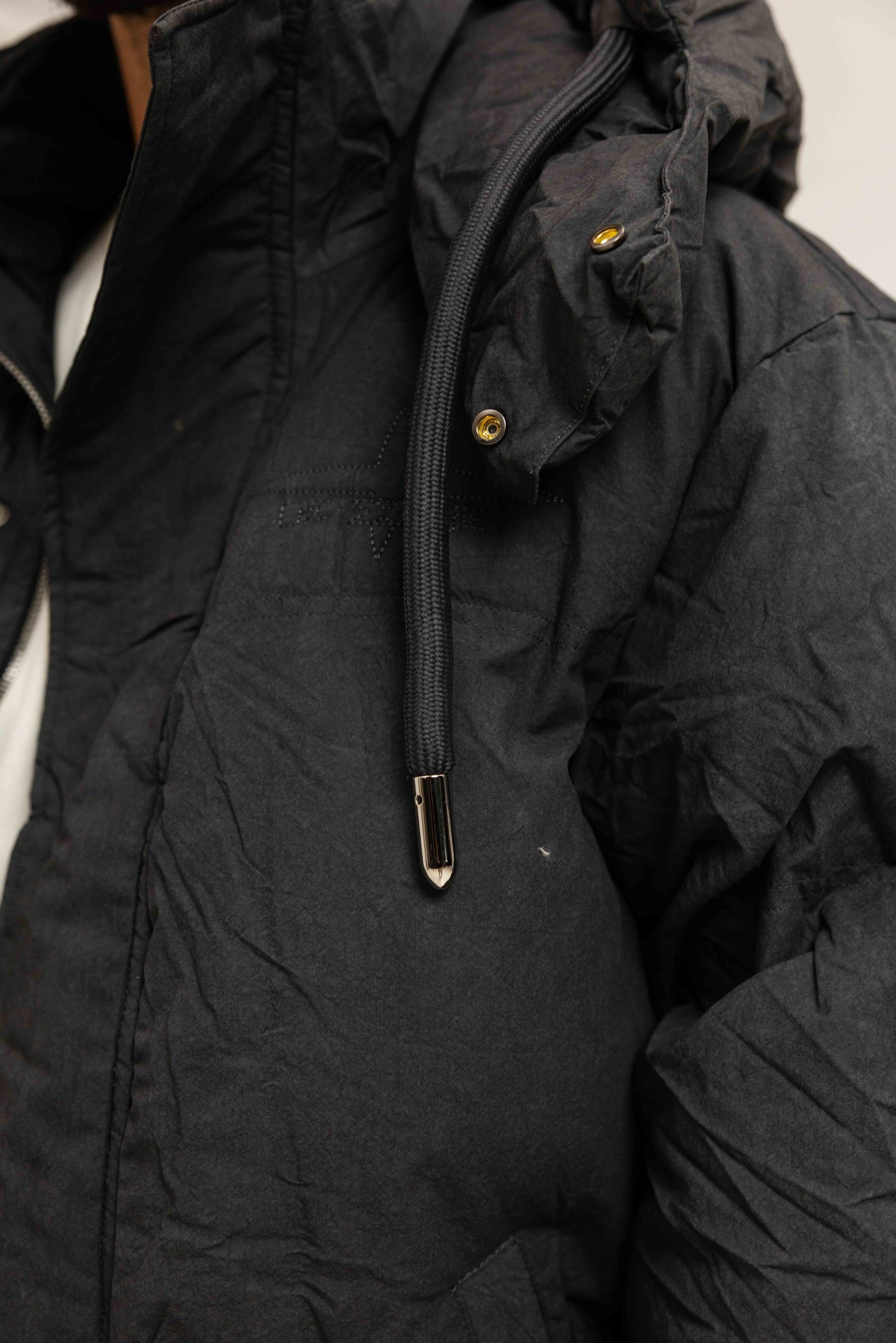 Project X Paris Quilted Winterjas Heren Donkergrijs