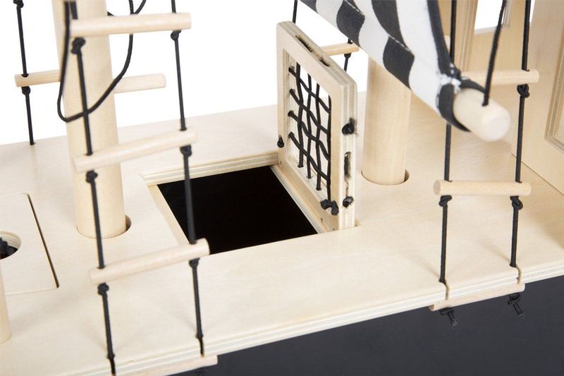 Small Foot - Houten Poppenhuis - Piratenboot - Robuust Hout - Speelset