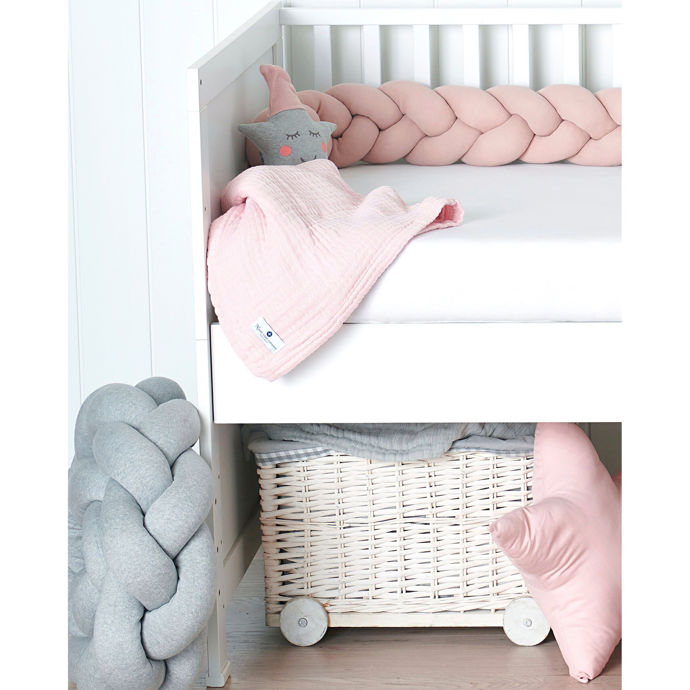 Nordic coast company Nestchenschlange geflochten 200 cm rosa