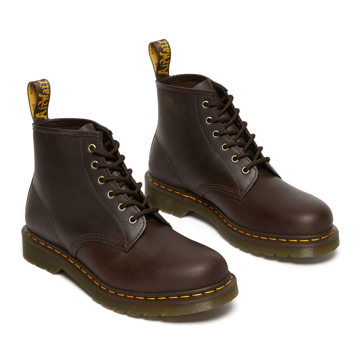 DR. MARTENS<br>Botas de couro 101 Crazy Horse