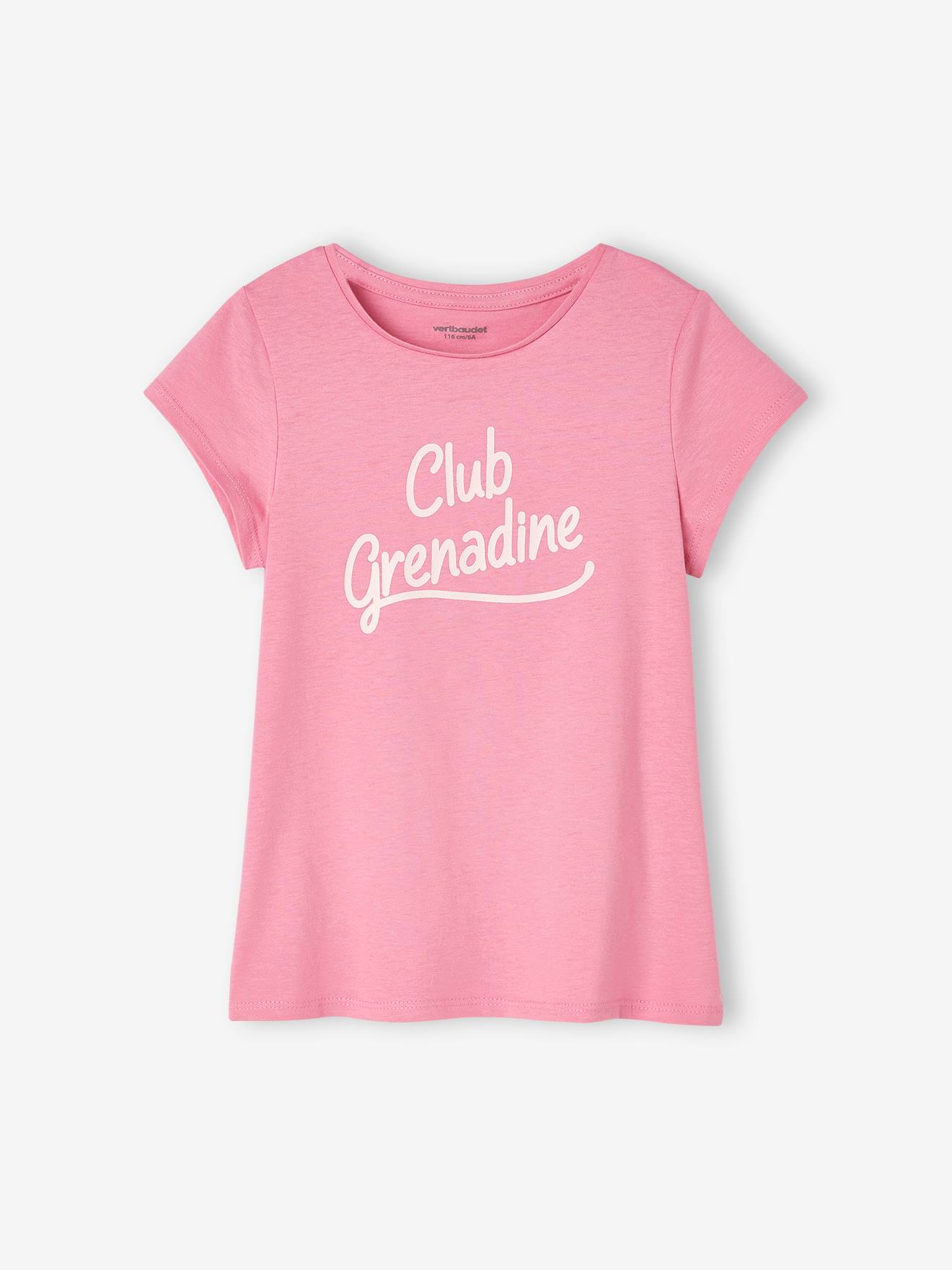 Camiseta com mensagem, para menina, verde pinho