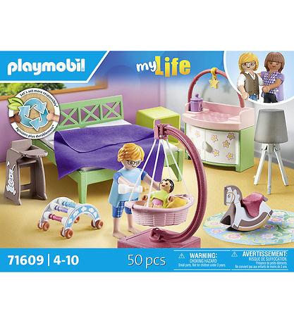 Playmobil My Life - Sovev?relse m. Baby - 71609 - 50 Dele