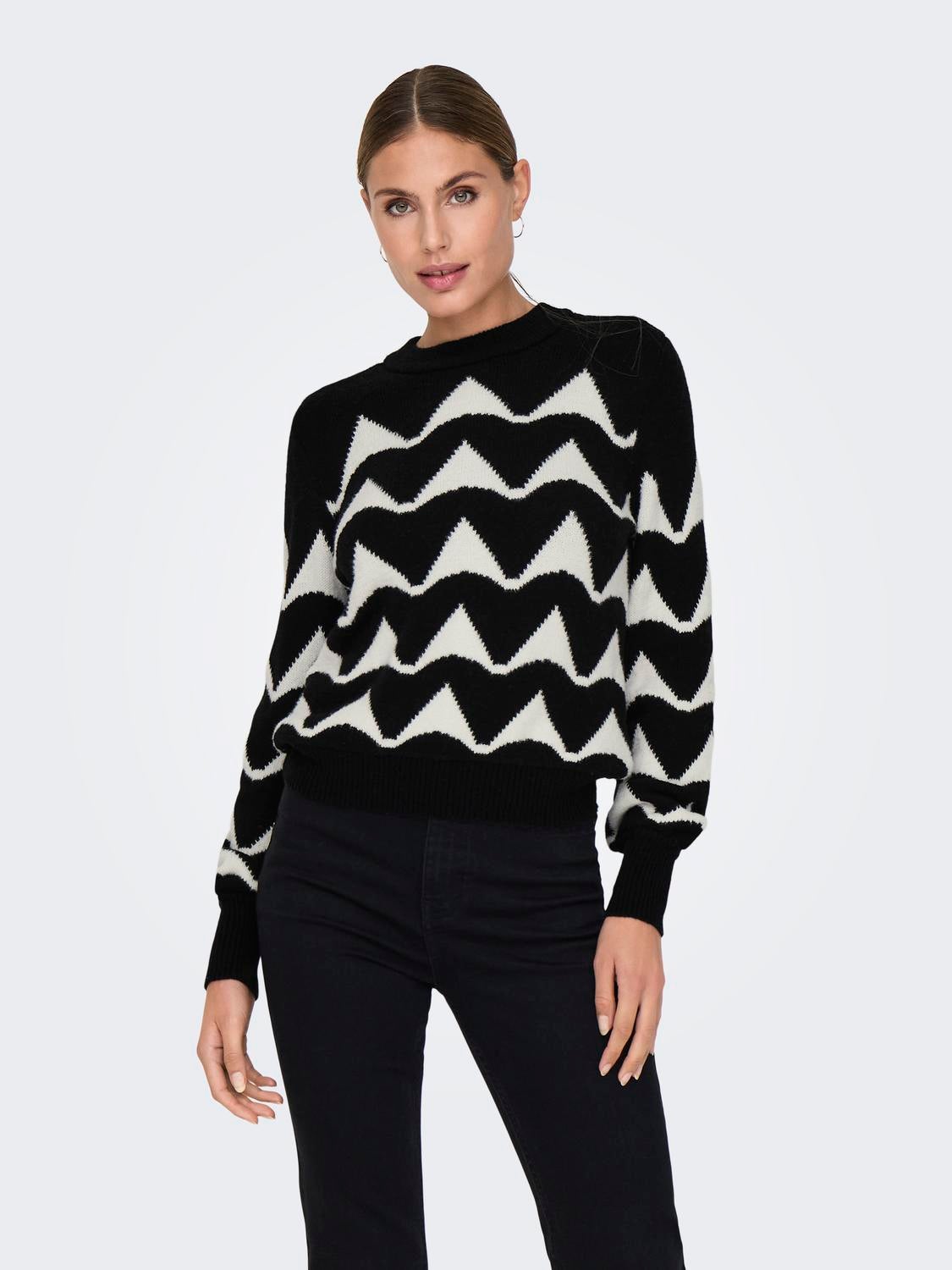 JDYTINA Strickpullover Black