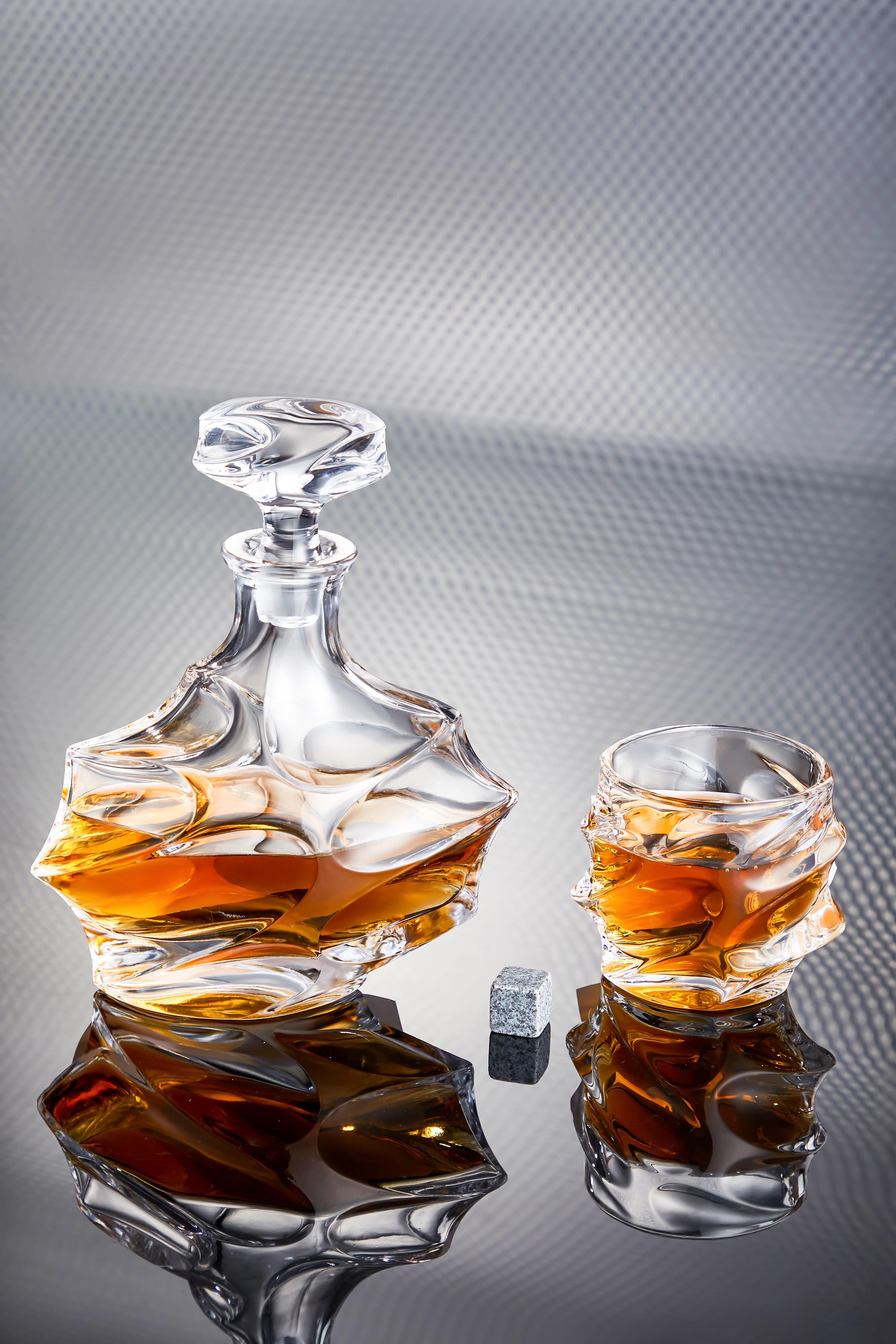 Echos Whiskyset Whiskygläser 7-Teiliges Whiskeyset Geschenkset