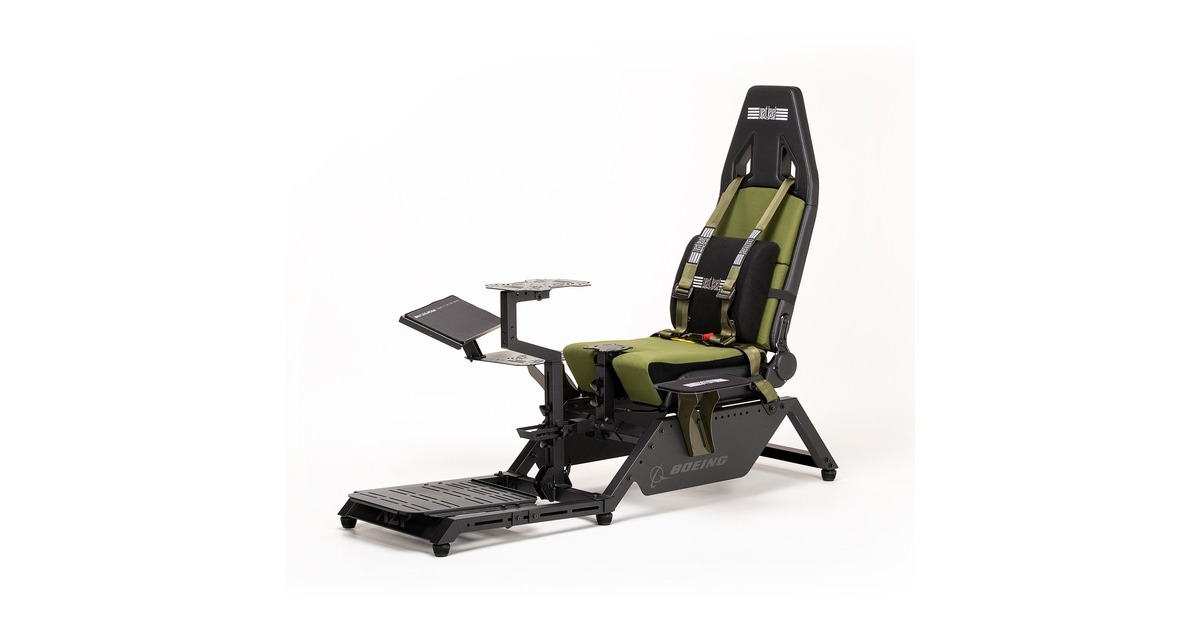 Next Level RacingFlight Simulator Boeing Military Edition racing simulator  (Zwart/groen)