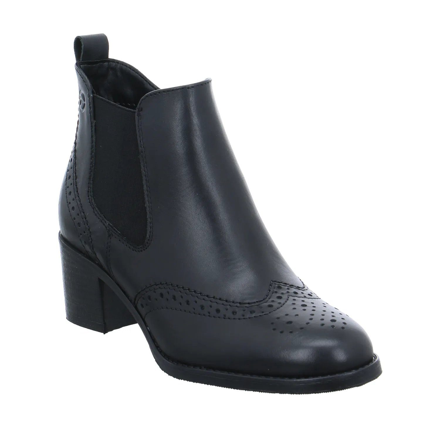 TAMARIS Stiefelette Schwarz Leder