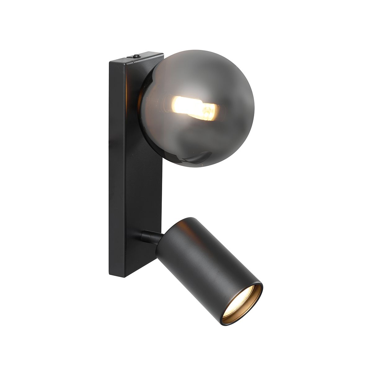 Moderne plafondlamp zwart 2-lichts kantelbaar - Lesly
