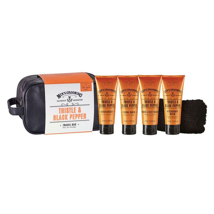 The Scottish Fine Soap Thistle & Black Pepper Travel Bag