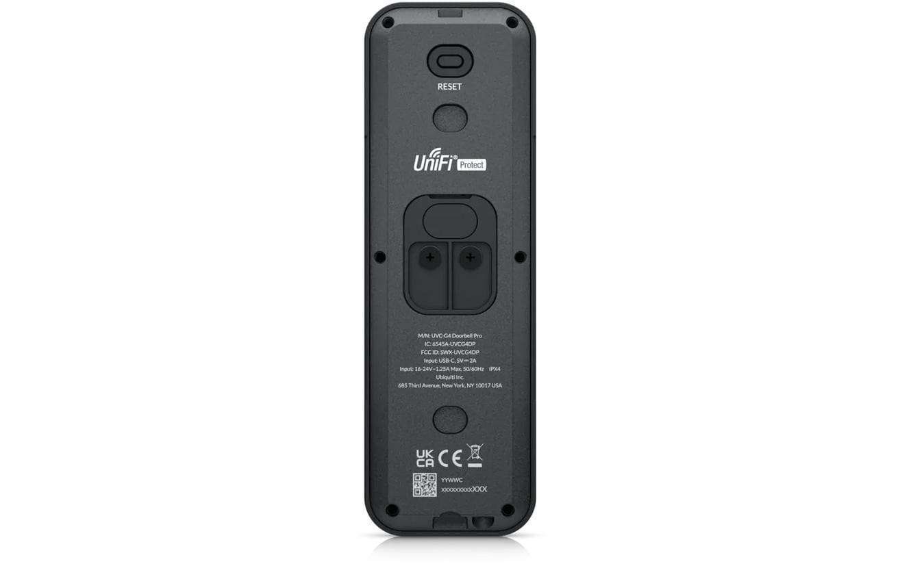 IP Türstation UVC-G4 Doorbell Pro Schwarz<br>Premium UniFi Türsprechanlage mit erweiterter Paket-Erkennungskamera und integriertem Display
