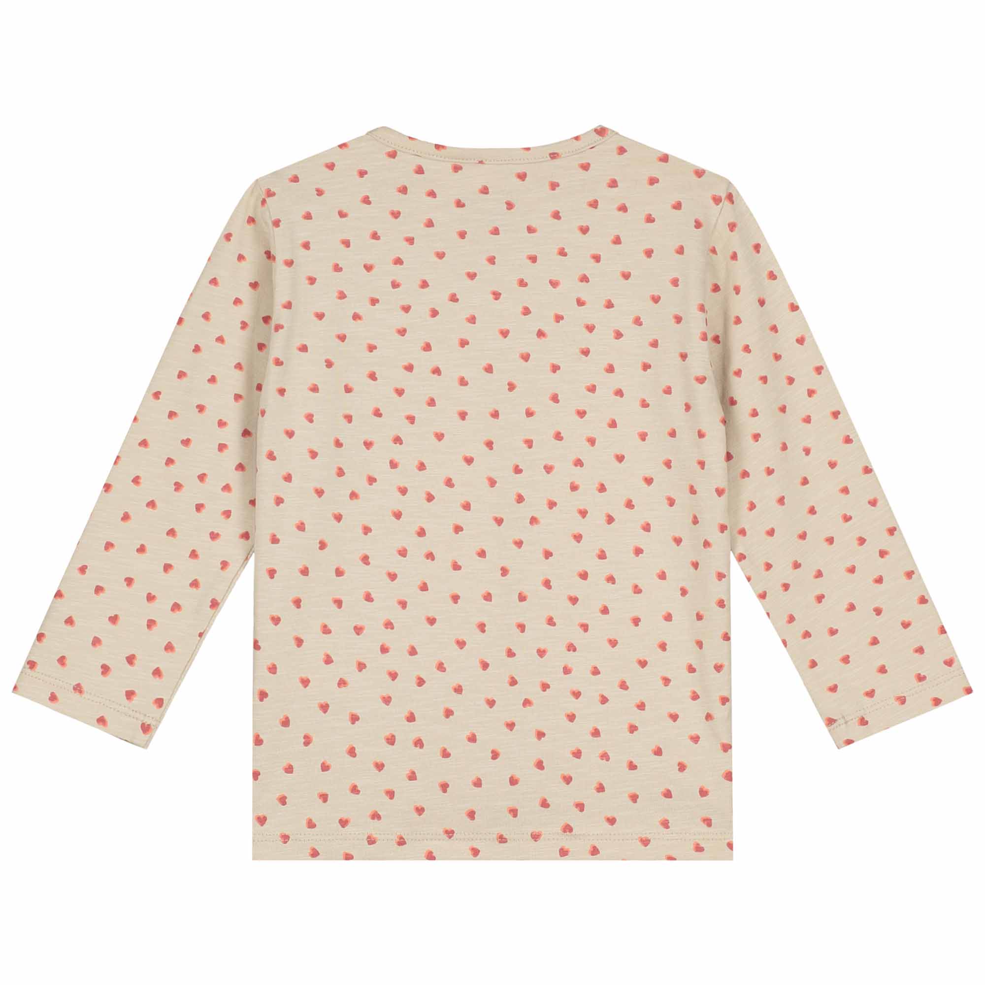 Prénatal baby shirt lange mouwen all over print beige