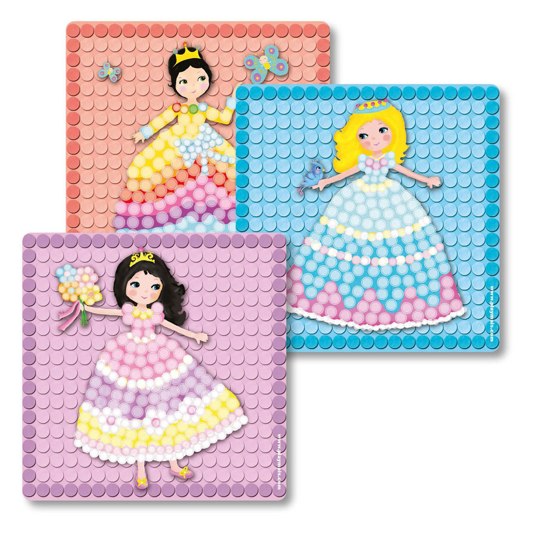 PlayMais Mosaic Kaarten Versieren Prinses