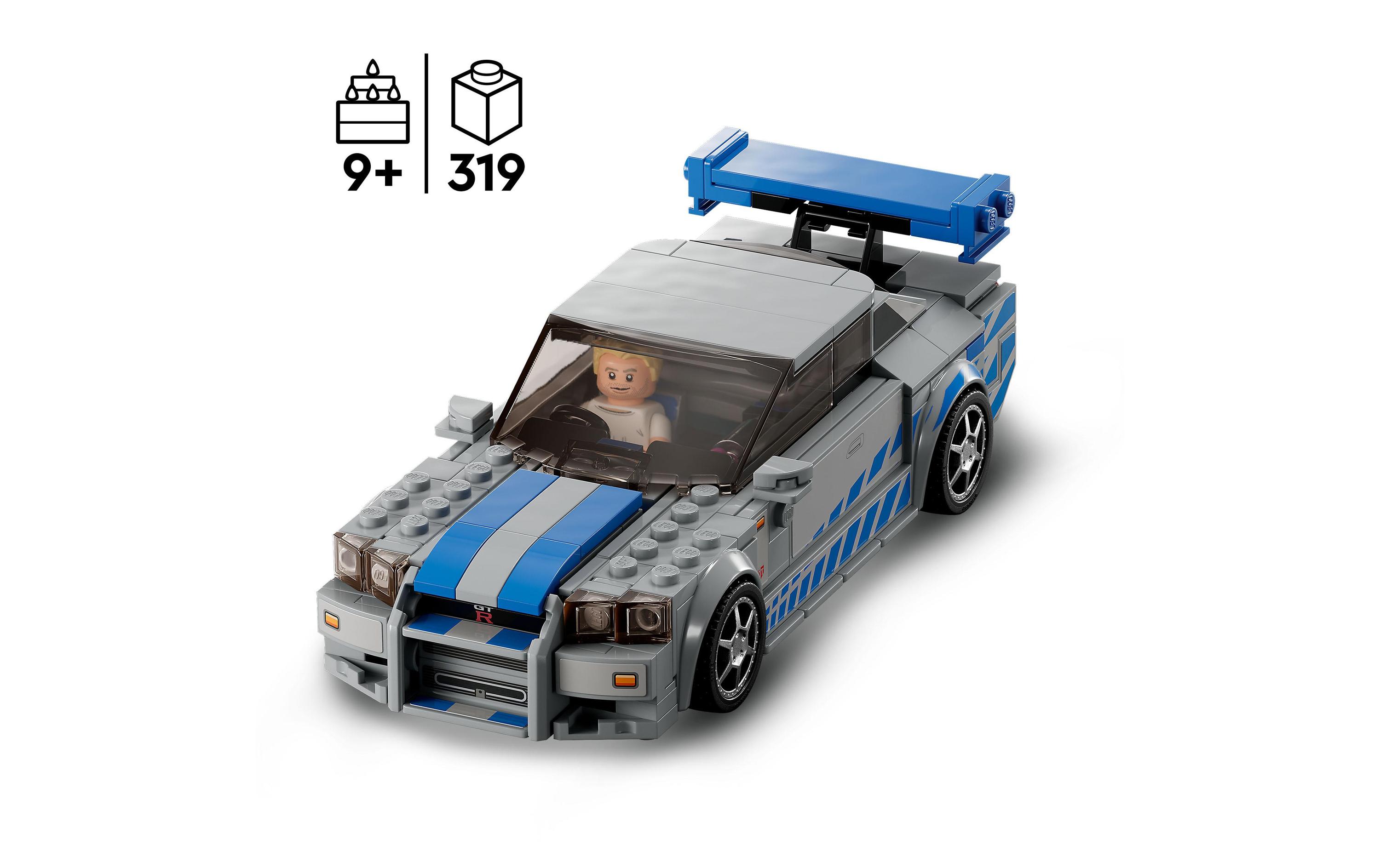 Speed Champions 2 Fast 2 Furious – Nissan Skyline 76917Baubare Nachbildung des legendären Flitzers aus der beliebten Filmreihe
