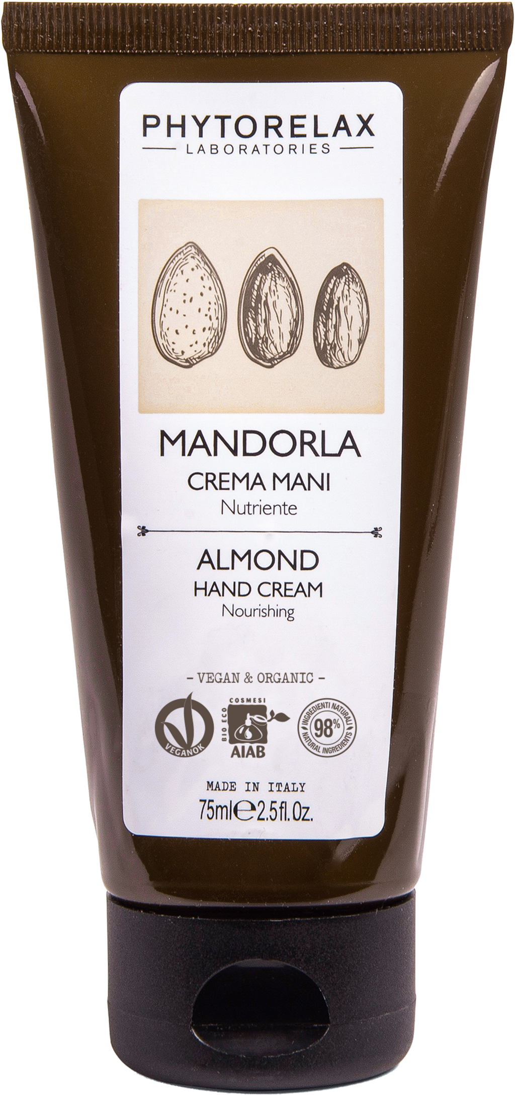 PHYTORELAX LABORATORIES  Almond Hand Cream, 75 ml