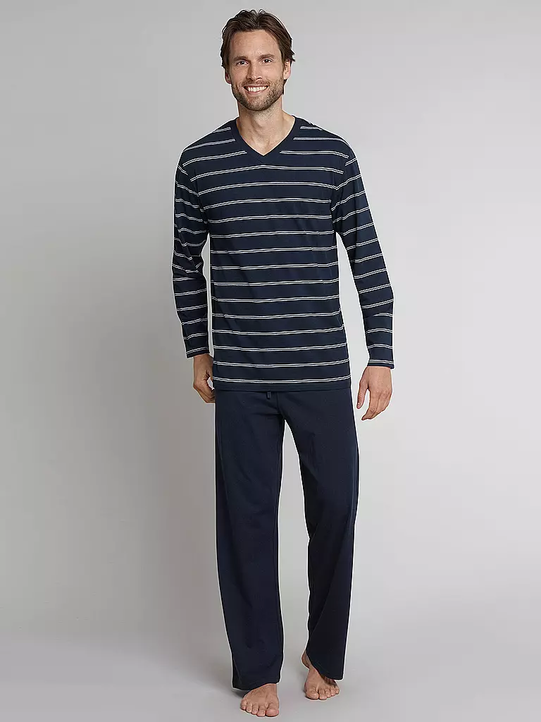 SCHIESSER Pyjama  blau