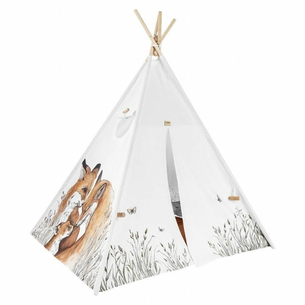 Tipi enfant renard avec coussins