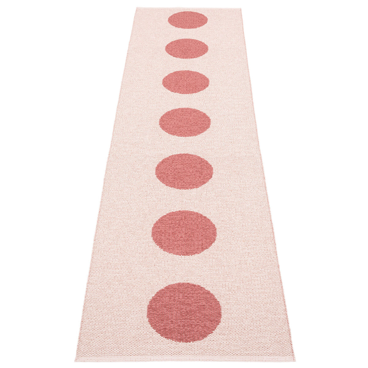 Pappelina Vera Pop teppe 70 × 280 cm, blush/pink