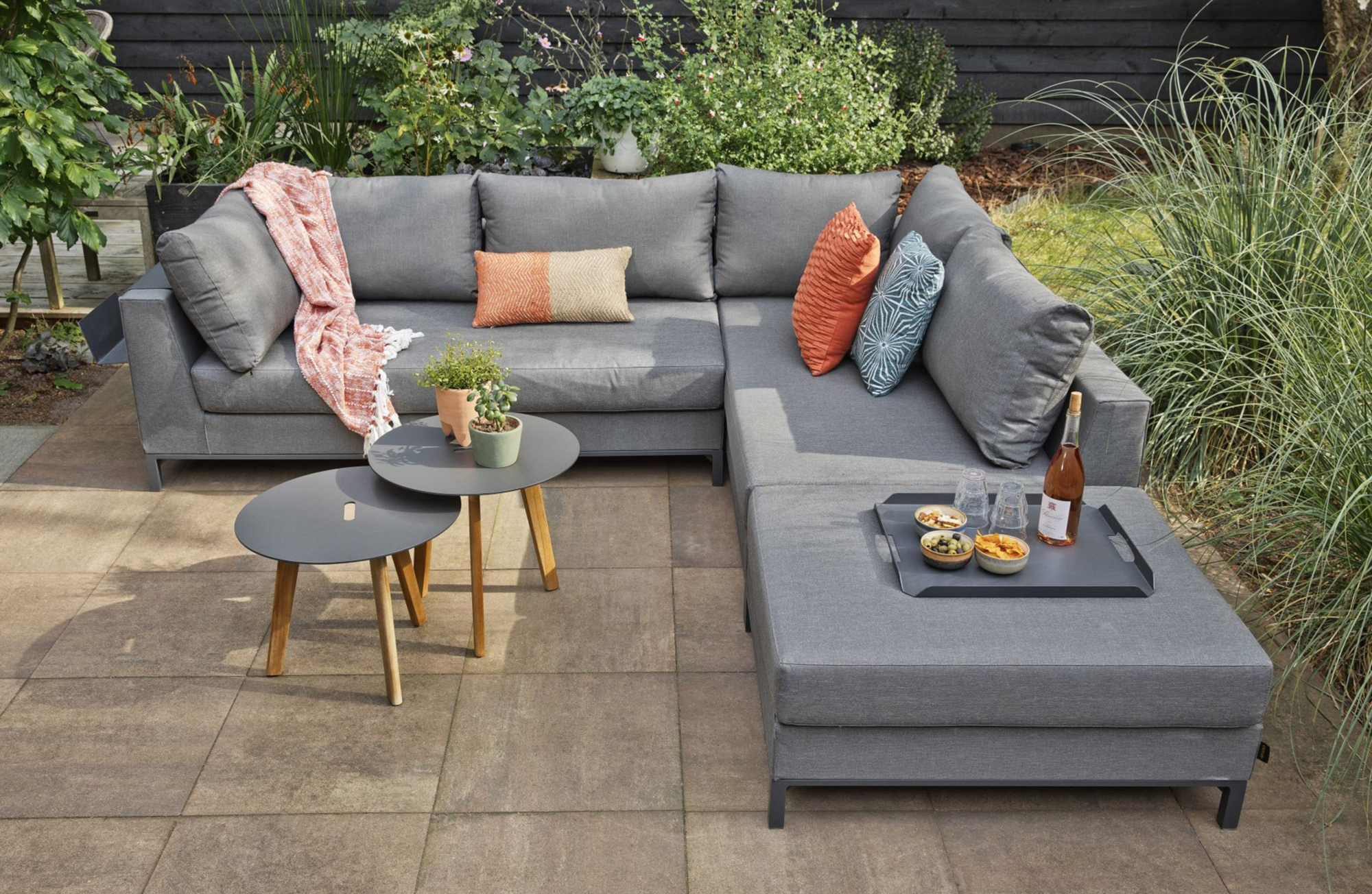Loungeset Sicilië rechts - Taupe