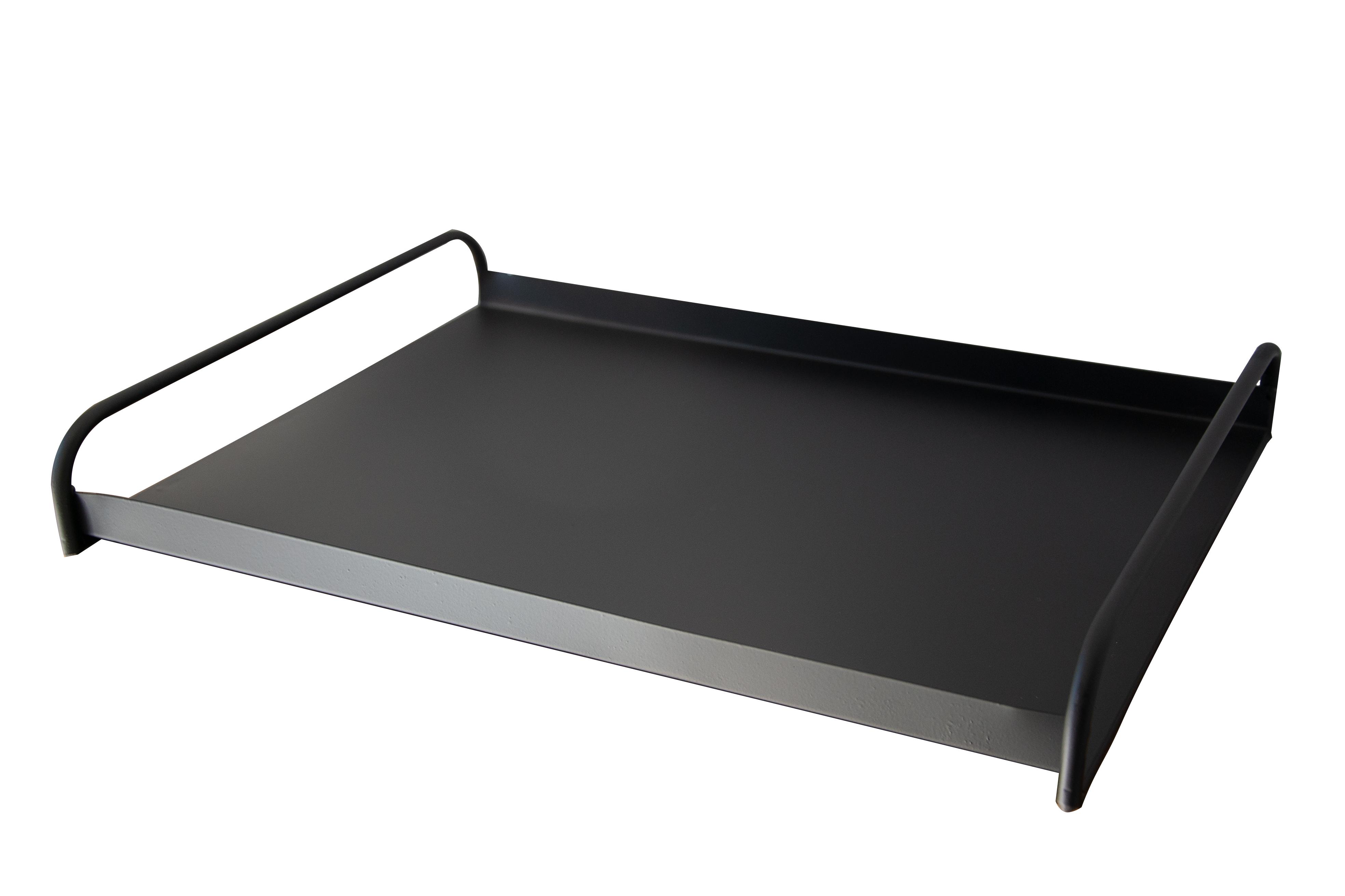 PLATEAU DE SERVICE NOIR D.47X34X6CM