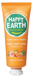 Happy Earth 100% Natural Deo Cream Rose Petitgrain 40ML